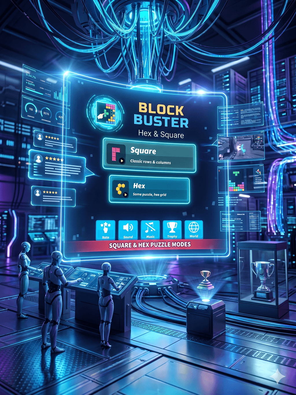 Block Buster - Hex and Square