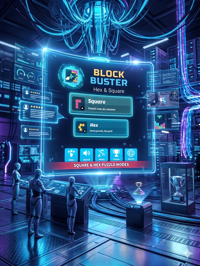 Block Buster - Hex and Square