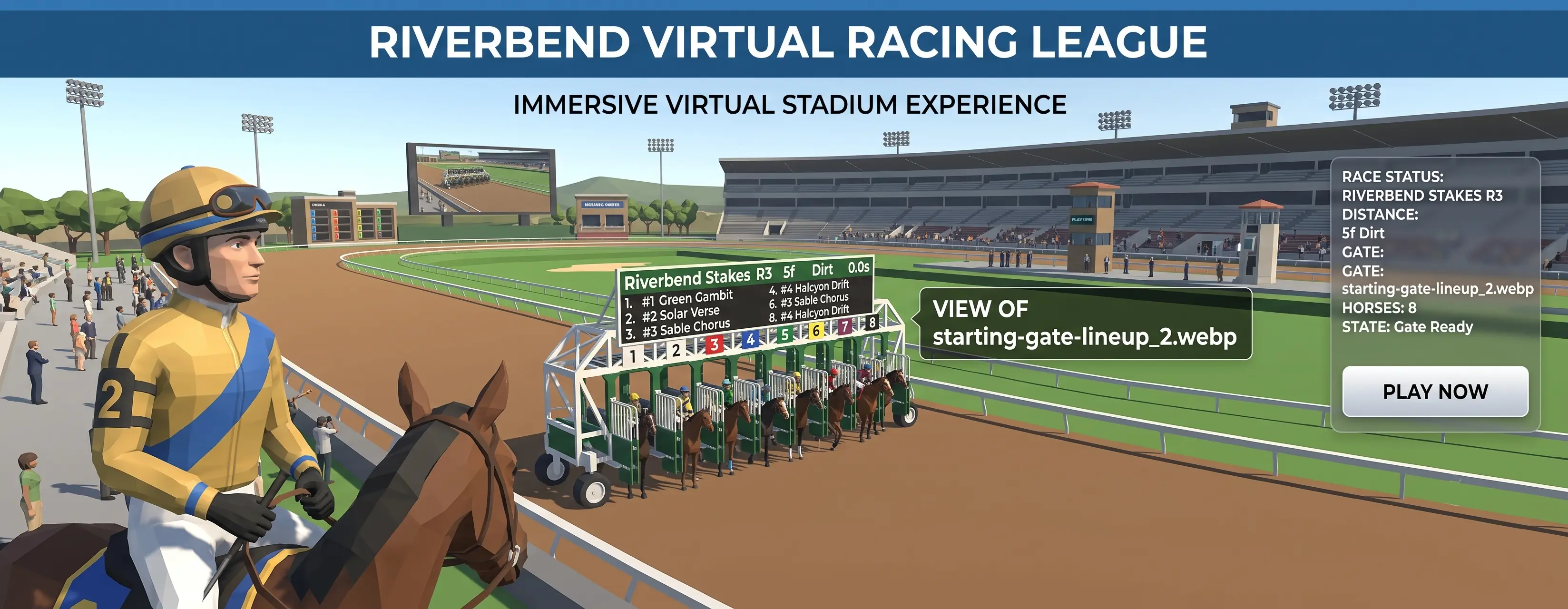 Horse Race Simulation Software | CSV-to-3D Race Engine screenshot 1