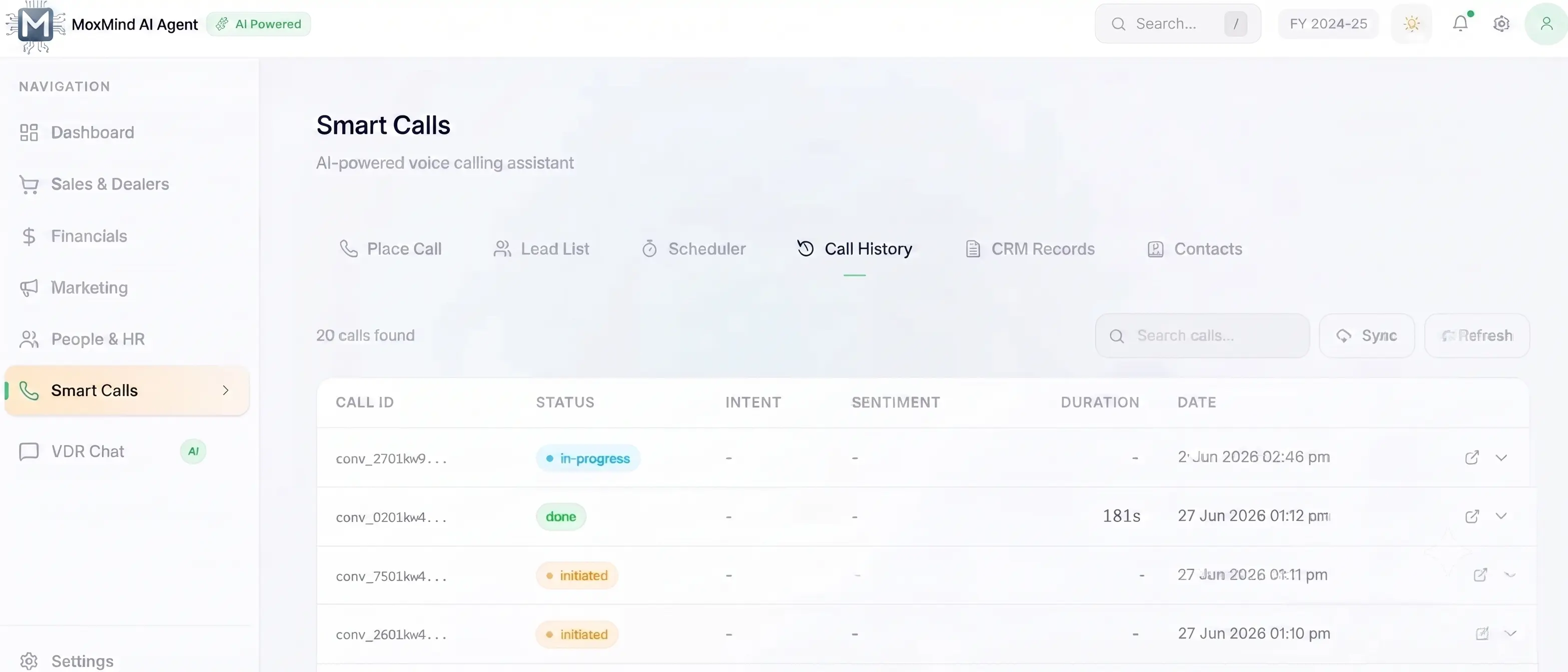 Voice AI Agent - Intelligent AI Calling & Customer Automation screenshot 2