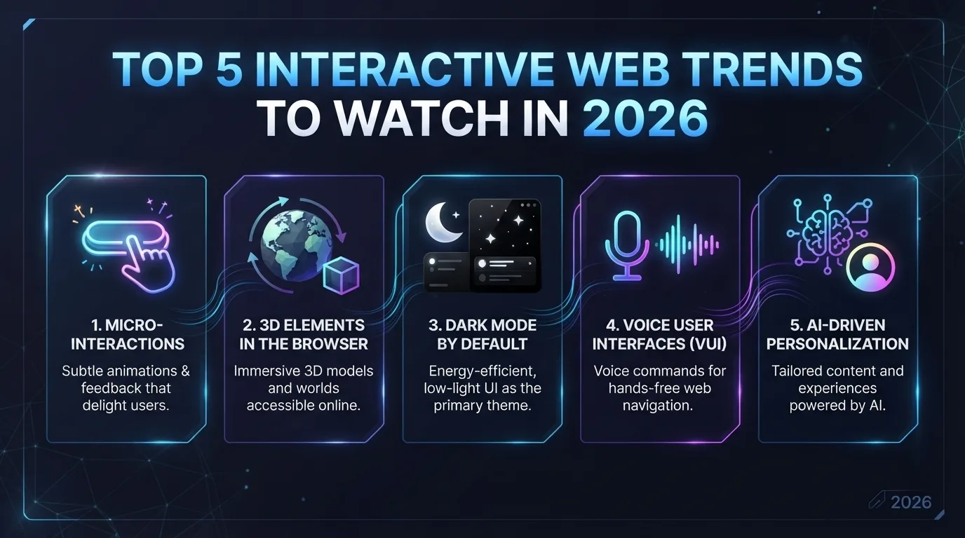 Top 5 Interactive Web Trends to Watch in 2026